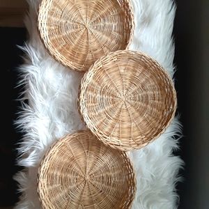Boho Woven Basket Wall Decor